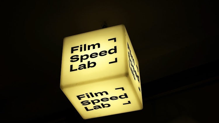 flim image of aperture film lab owner and store in berlin, germany