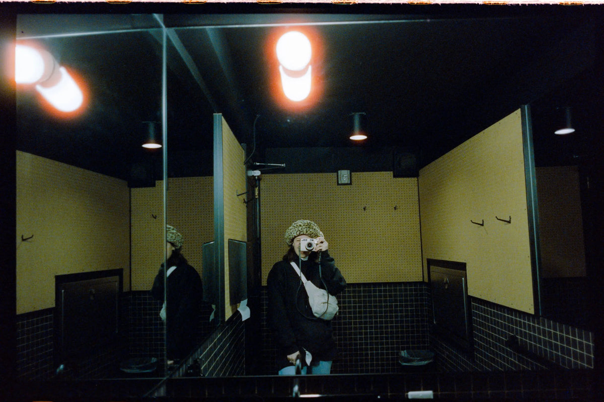 Blue hour in the city on 35mm film