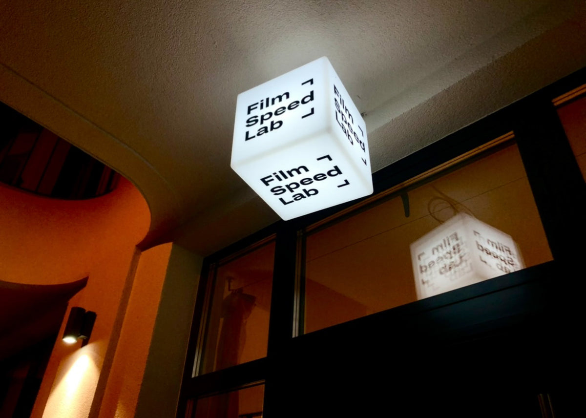 flim image of aperture film lab owner and store in berlin, germany